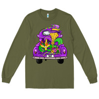 Army Green farm truck, mardi gras Long Sleeve Tee - JahusDesignShop