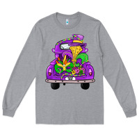 Heather Grey farm truck, mardi gras Long Sleeve Tee - JahusDesignShop