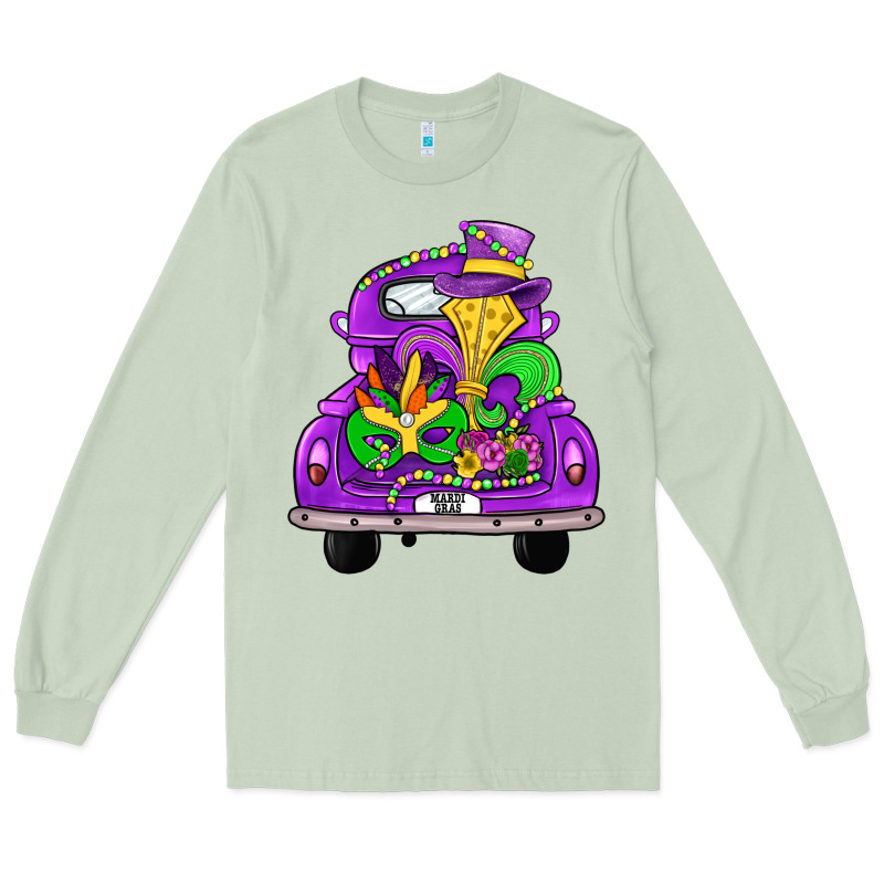 Farm Truck, Mardi Gras Long Sleeve Tee by JahusDesignShop | Teevron