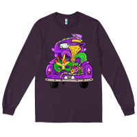 Plum farm truck, mardi gras Long Sleeve Tee - JahusDesignShop