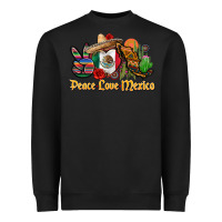 Black peace love mexico Heavyweight Sweatshirt - CTS Tumbler Store