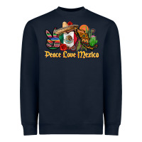 Navy peace love mexico Heavyweight Sweatshirt - CTS Tumbler Store