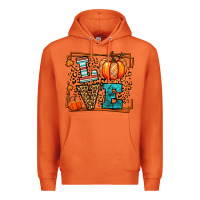 Carrot Fall Autumn Leopard Love Pumpkin Premium Hoodie - LillyAllenDesigns