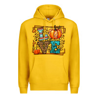 Lemon Fall Autumn Leopard Love Pumpkin Premium Hoodie - LillyAllenDesigns