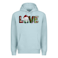 Blue Mist love christmas gnome Premium Hoodie - AdoDesignShop