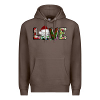 Coffee love christmas gnome Premium Hoodie - AdoDesignShop