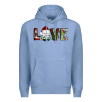 Colony Blue love christmas gnome Premium Hoodie - AdoDesignShop