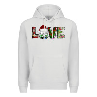 Dove Grey love christmas gnome Premium Hoodie - AdoDesignShop