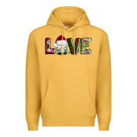 Mustard love christmas gnome Premium Hoodie - AdoDesignShop