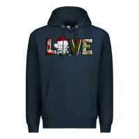 Navy love christmas gnome Premium Hoodie - AdoDesignShop