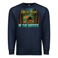 Navy life is good in the woods Premium Sweatshirt - NancyCooperArtShop