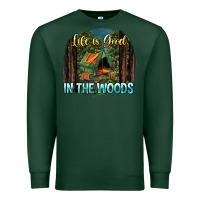 Sports Green life is good in the woods Premium Sweatshirt - NancyCooperArtShop