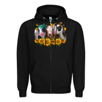 Black sunflower heifers Zipper Hoodie - Jasminsmagicworld
