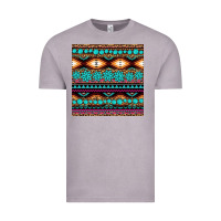 Vintage Zinc aztec turquoise gemstone seamless pattern Vintage Tee - HRA Design Shop