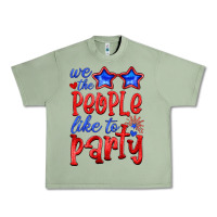 Oil Green we people like the party Urban Heavy Tee - HRA Design Shop