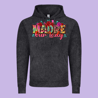 Madre Our Lady Vintage Hoodie Designed By Texasbilliewilder