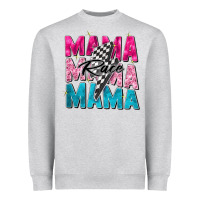 Heather Grey race mama Heavyweight Sweatshirt - Zillion Design Studio