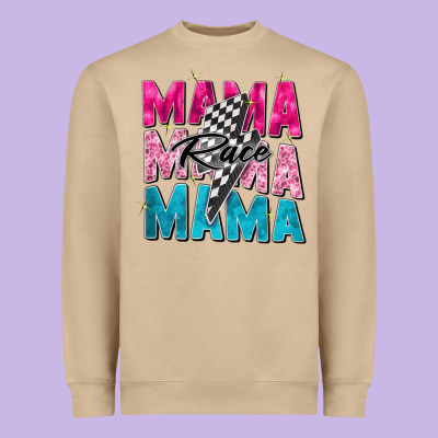 Race Mama Heavyweight Sweatshirt Designed By Zillion Design Studio