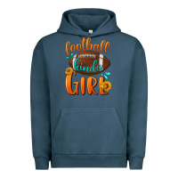 Pigment Midnight Navy Football kinda Girl Urban Hoodie - NancyCooperArtShop