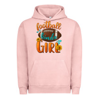 Pigment Salmon Football kinda Girl Urban Hoodie - NancyCooperArtShop