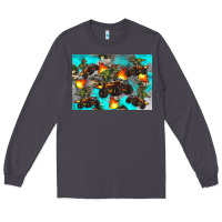Smoke Dinosaur monster truck Long Sleeve Tee - Artiststas