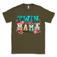 Army Green twin mama Classic Tee - AdoDesignShop