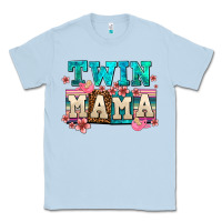 Dusty Blue twin mama Classic Tee - AdoDesignShop