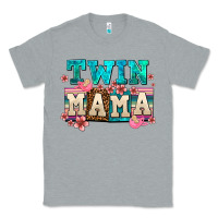 Heather Grey twin mama Classic Tee - AdoDesignShop