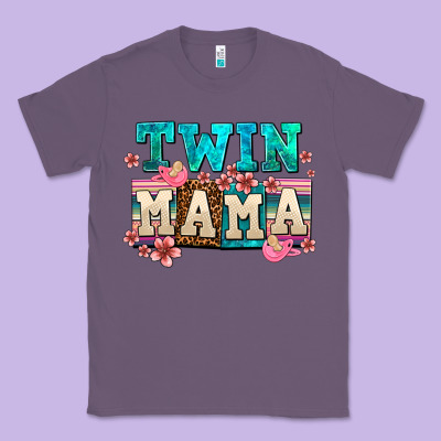 Twin Mama Classic Tee Designed By Adodesignshop