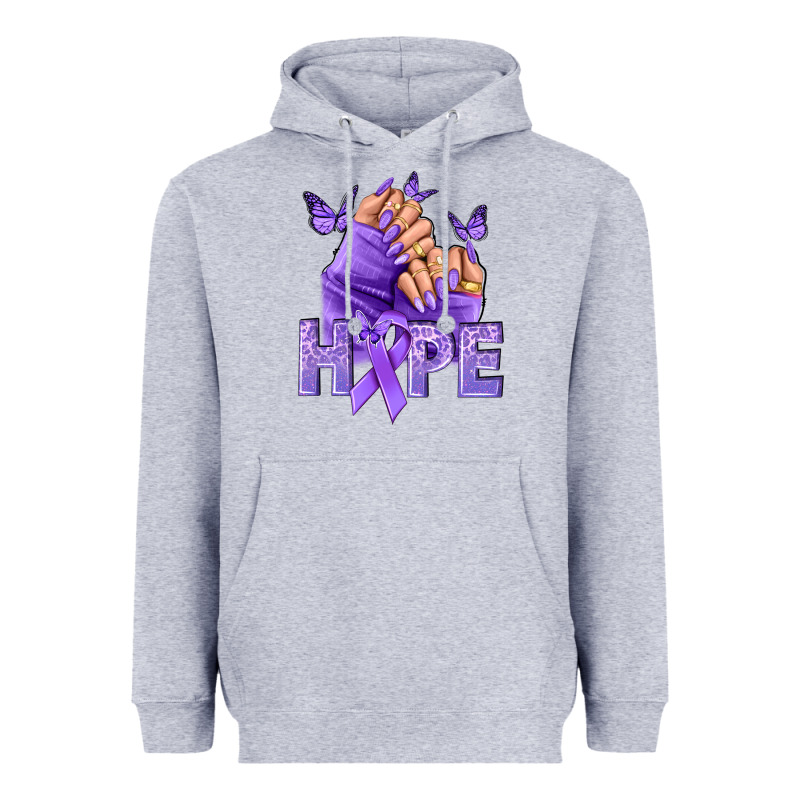 Hope All Cancers Nails Heavyweight Hoodie by NancyCooperArtShop | Teevron