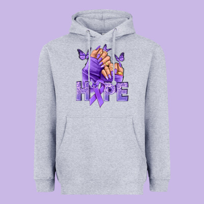 Hope All Cancers Nails Heavyweight Hoodie Designed By Nancycooperartshop