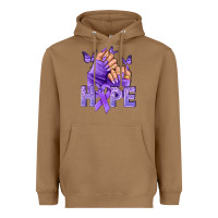Toasted Coconut Hope all Cancers nails Heavyweight Hoodie - NancyCooperArtShop