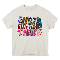 Cream Just A Little Arm Candy Heavy Core Tee - SublimationCraftShop