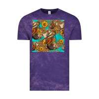 Cloud Purple western boots and hat seamless pattern Vintage Tee - HRA Design Shop