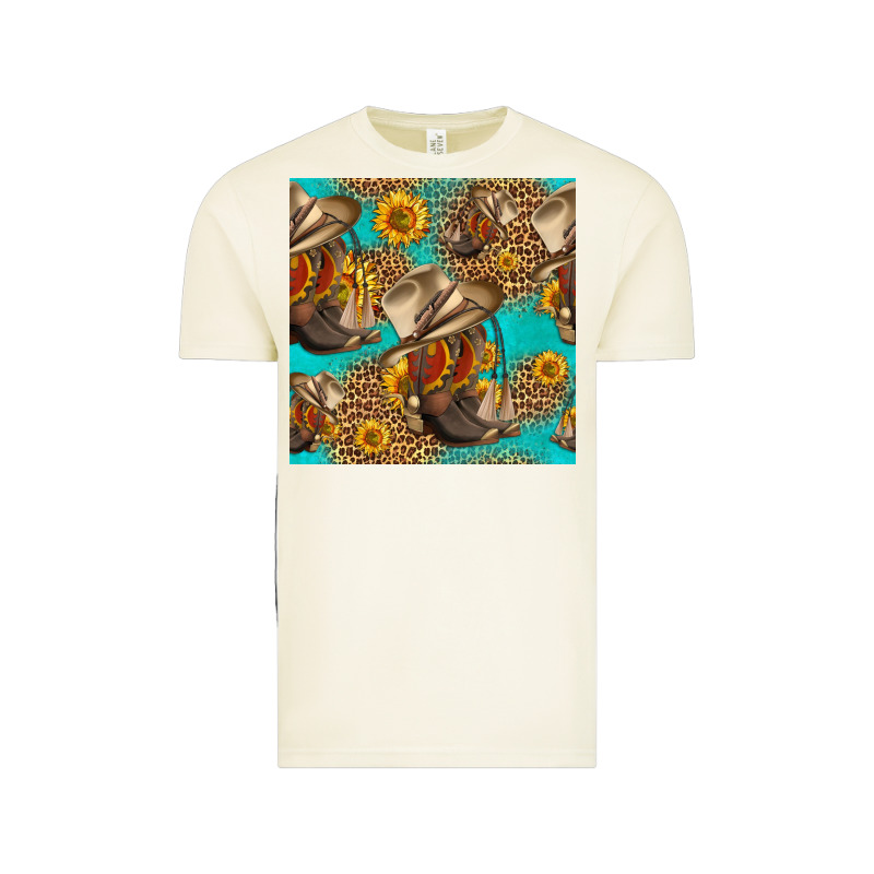Western Boots And Hat Seamless Pattern Vintage Tee by HRA Design Shop | Teevron