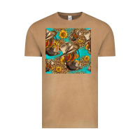 Vintage Camel western boots and hat seamless pattern Vintage Tee - HRA Design Shop