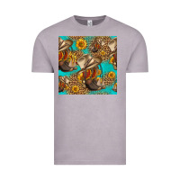 Vintage Zinc western boots and hat seamless pattern Vintage Tee - HRA Design Shop