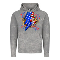 Cloud Rock American lightning bolt Vintage Hoodie - Zillion Design Studio