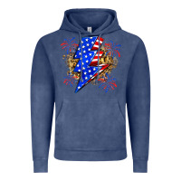 American Lightning Bolt Vintage Hoodie | Teevron