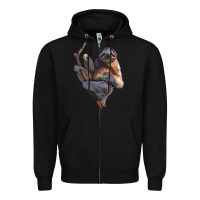 Black Sloth Zipper Hoodie - LillyAllenDesigns