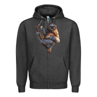 Charcoal Heather Sloth Zipper Hoodie - LillyAllenDesigns