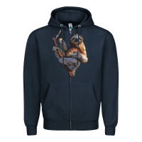Navy Sloth Zipper Hoodie - LillyAllenDesigns