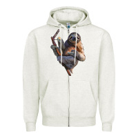 Oatmeal Heather Sloth Zipper Hoodie - LillyAllenDesigns