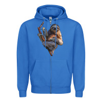 True Royal Sloth Zipper Hoodie - LillyAllenDesigns