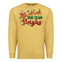 Antique Gold our team sleigh Premium Sweatshirt - MaliasSmallBusiness