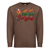 Chestnut our team sleigh Premium Sweatshirt - MaliasSmallBusiness
