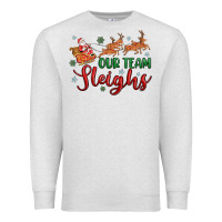 Oatmeal Heather our team sleigh Premium Sweatshirt - MaliasSmallBusiness