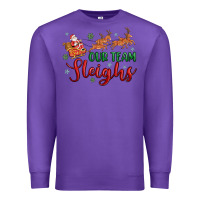 Purple our team sleigh Premium Sweatshirt - MaliasSmallBusiness