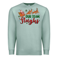 Seafoam our team sleigh Premium Sweatshirt - MaliasSmallBusiness