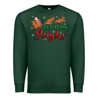 Sports Green our team sleigh Premium Sweatshirt - MaliasSmallBusiness